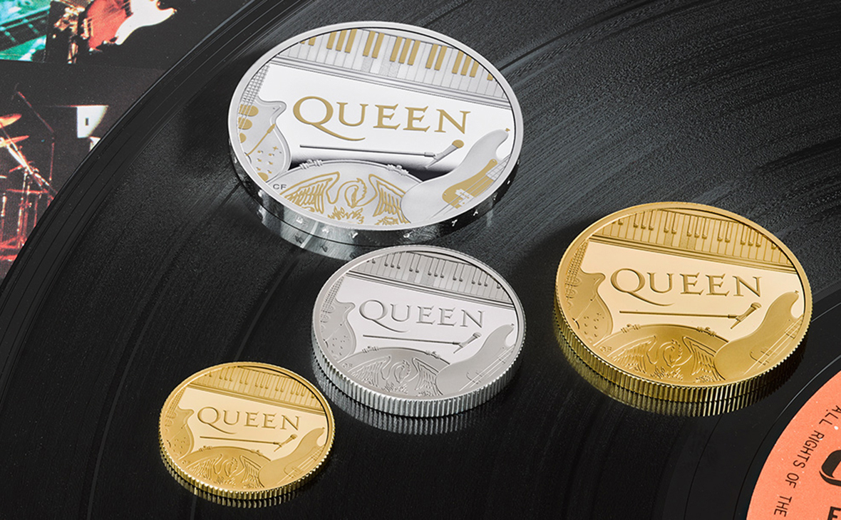 Выпущены памятные монеты, посвященные группе Queen